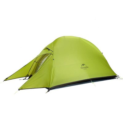Палатка сверхлегкая одноместная с футпринтом Naturehike Сloud Up 1 Updated NH18T010-T, 210T, зеленый