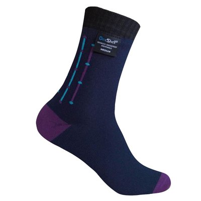Носки водонепроницаемые Dexshell Waterproof Ultra Flex Socks L черно-фиолетовые