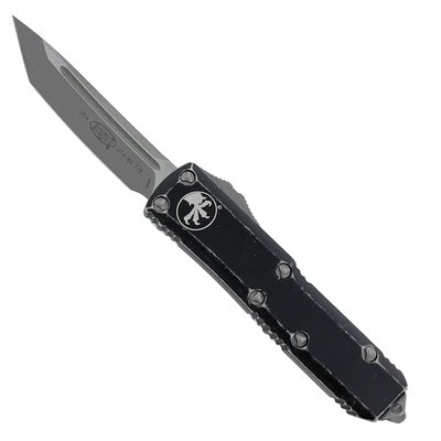 Нож Microtech UTX-85 Tanto Point Stonewash. Цвет: distressed black