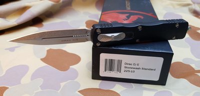 Нож Microtech Dirac Double Edge Stonewash