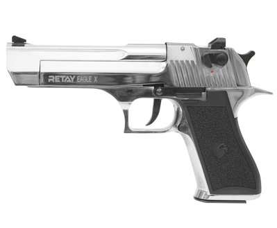 Пистолет стартовый Retay Eagle X калибр 9 мм. Цвет - nickel