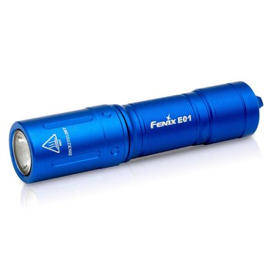 Карманный фонарь Fenix E01 V2.0 синий