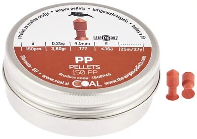 Пульки пневматические Coal PP кал. 4.5 мм 0.25 г 150 шт/уп