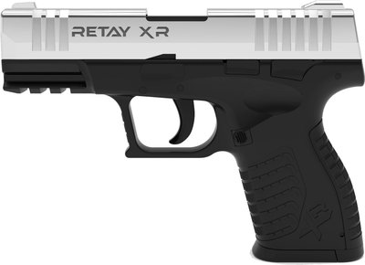 Пистолет стартовый Retay XR калибр 9 мм. Цвет - nickel