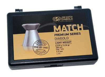 Кулі пневматичні JSB Match HW. Кал. 4,49 мм. Вага - 0.53 г. 200 шт/уп