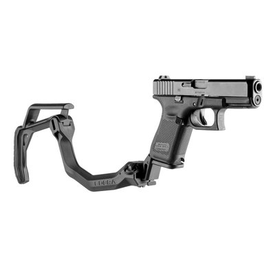 Приклад FAB Defense COBRA для Glock 17/19 складной. Цвет - черный.