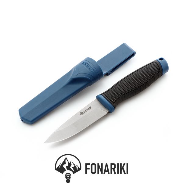Нож Ganzo G806-BL голубой с ножнами