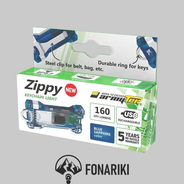 Фонарь Armytek Zippy USB, синий