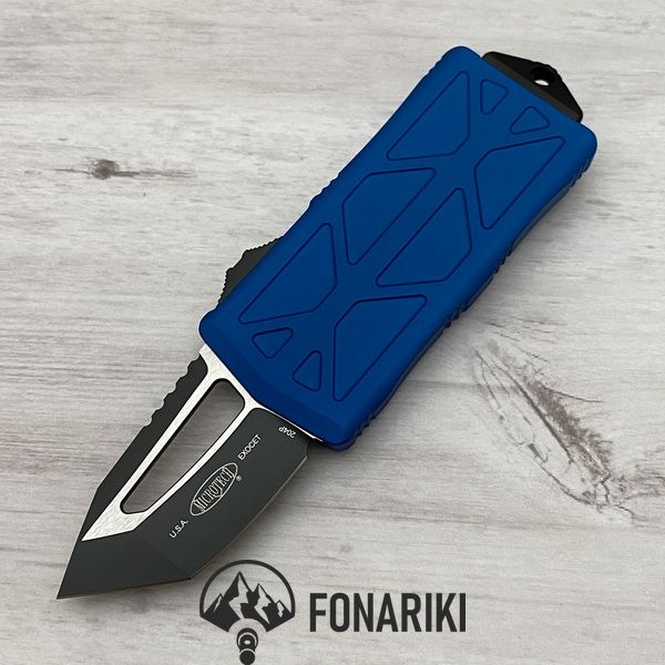 Нож Microtech Exocet Tanto Black Blade. Цвет: blue