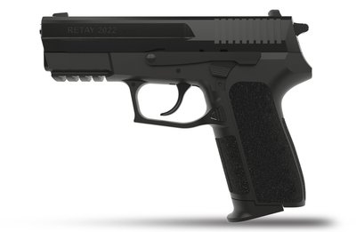 Пистолет стартовый Retay 2022 калибр 9 мм. Цвет - black