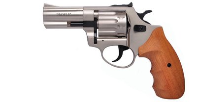 Револьвер флобера ZBROIA PROFI-3 Сатин. Рукоять - бук