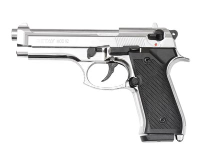 Пистолет стартовый Retay Mod92 калибр 9 мм. Цвет - nickel