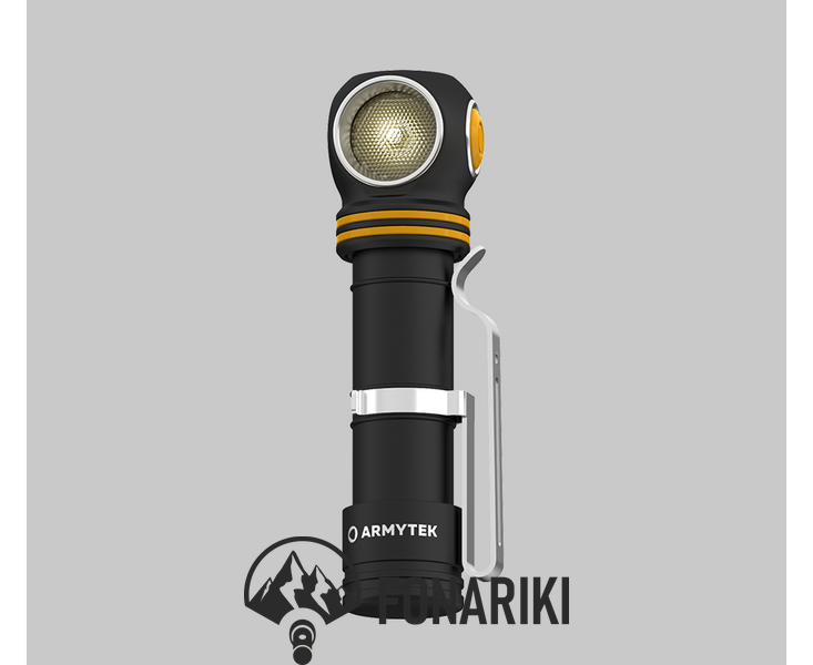 Налобный фонарь Armytek Elf C2 v2 USB + 18650 3200 mAh (WARM)