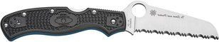 Ніж Spyderco Rescue 3 Thin Blue Line серрейтор