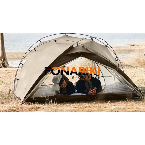 Палатка двухместная Naturehike CNK2300ZP040, коричневая