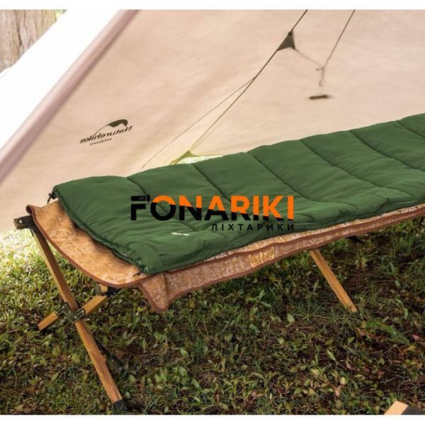Спальник літньо-демісезонний Naturehike F150 NH22MSD05, лівий, зелений