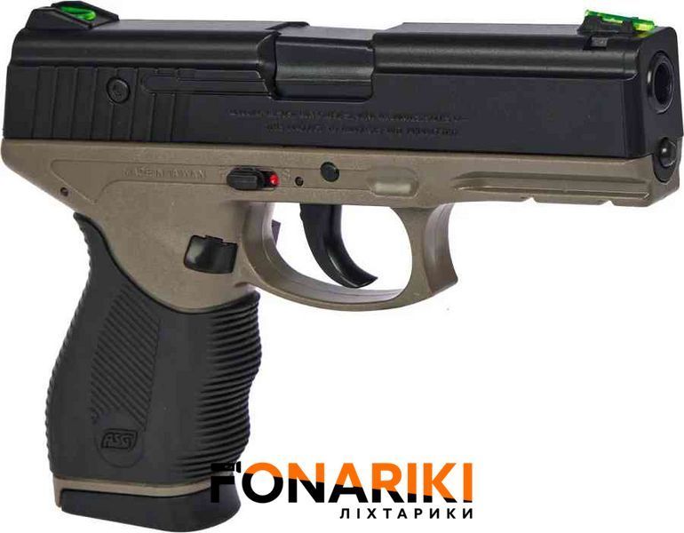 Пістолет страйкбольний ASG Sport 106 DT Spring кал. 6 мм Black/fde