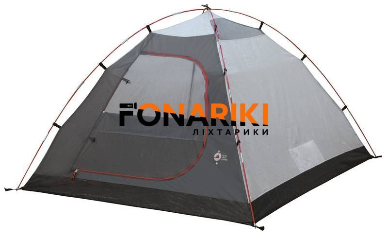 Намет тримісний High Peak Nevada 3 Dark Grey/Red (10202)