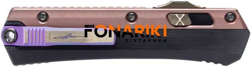 Ніж Microtech Glykon Marfione Damascus Rose Gold PVD Purple