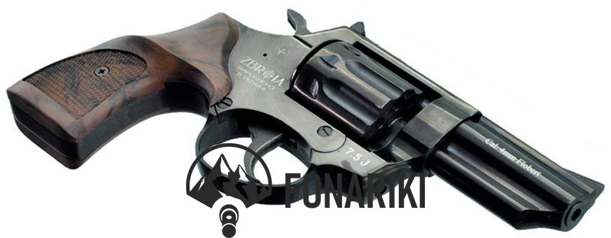 Револьвер флобера ZBROIA PROFI-3 Pocket. Рукоятка - пластик