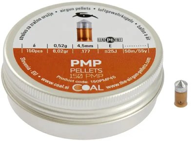 Пульки пневматические Coal PMP кал. 4.5 мм 0.52 г 150 шт/уп
