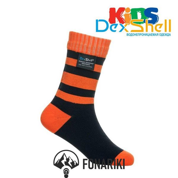 Носки водонепроницаемые Dexshell Children soсks orange L для детей оранжевые