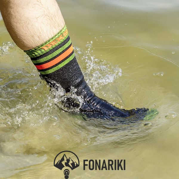 Носки водонепроницаемые Dexshell Ultra Dri Sports Socks с оранжевой полосой S