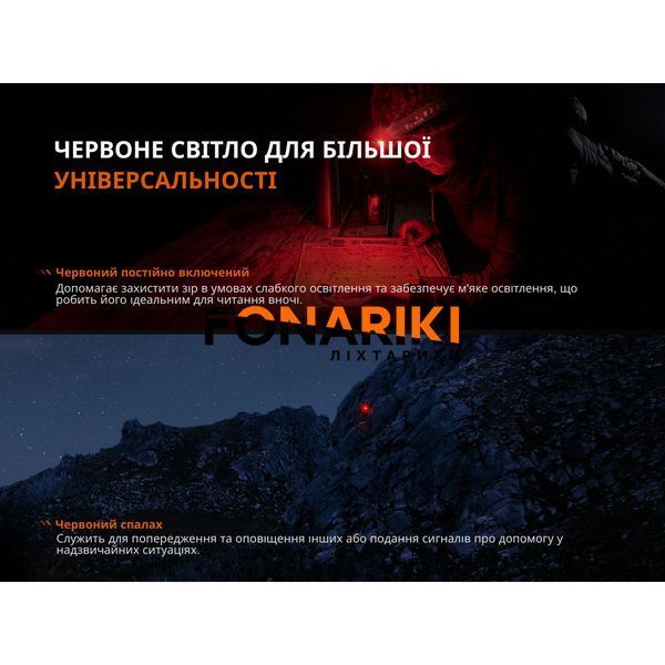 Ліхтар налобний Fenix HL12R V2.0 фіолетовий