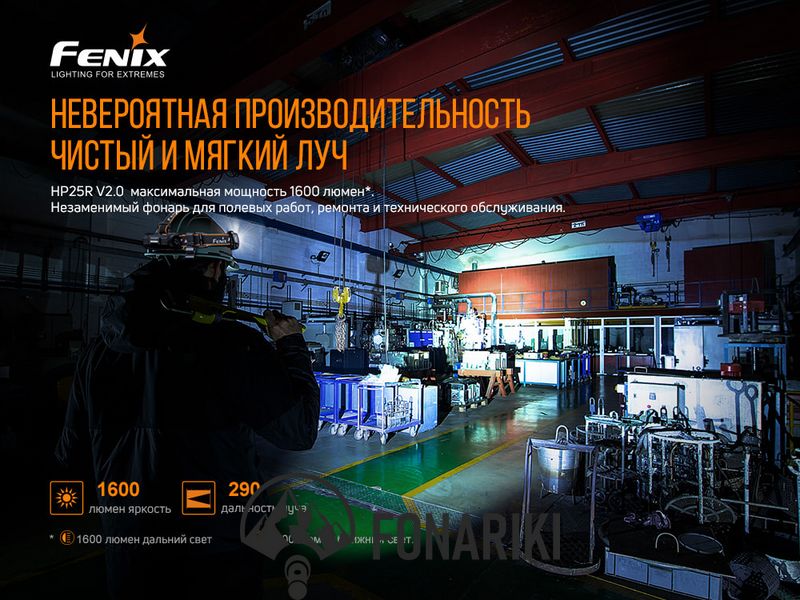 Ліхтар налобний Fenix HP25R V2.0