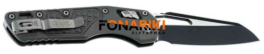 Нож Microtech MSI Black Blade Frag Aluminium Natural Clear