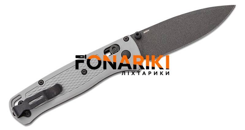 Ніж Benchmade "BUGOUT" Storm Gray
