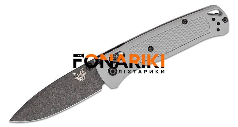 Ніж Benchmade "BUGOUT" Storm Gray