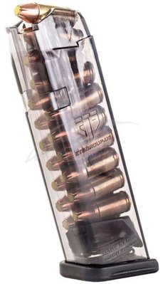 Магазин ETS для Glock 9 мм Емкость - 17 патронов Прозрачный