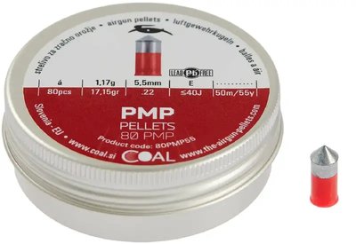 Пульки пневматические Coal PMP кал. 5.5 мм 1.17 г 80 шт/уп