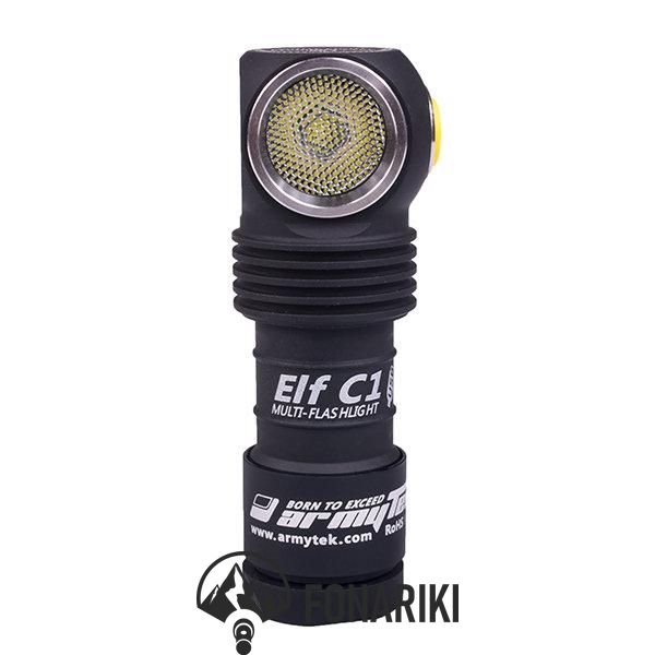 Налобний ліхтар Armytek Elf C1 USB + 18350 / XP-L