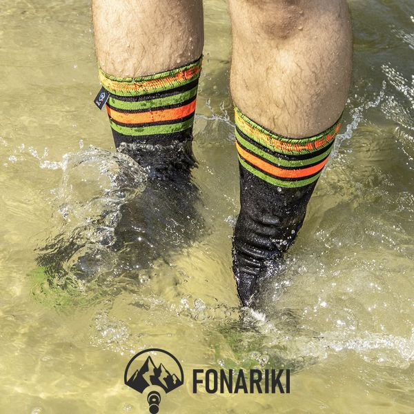 Носки водонепроницаемые Dexshell Ultra Dri Sports Socks с оранжевой полосой XL