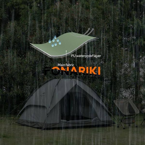 Намет чотиримісний автоматичний Naturehike NH21ZP008, темно-зелений (саморозкладний)