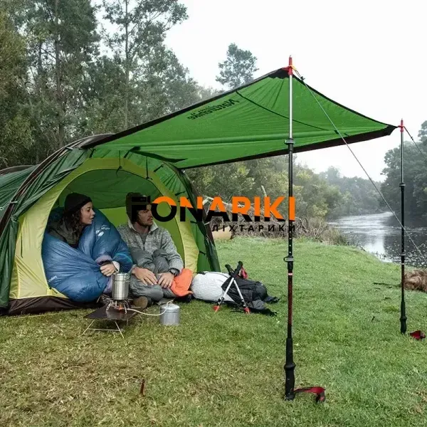 Палатка Naturehike Cloud Tunnel 2 NH20ZP006 ц:dark green