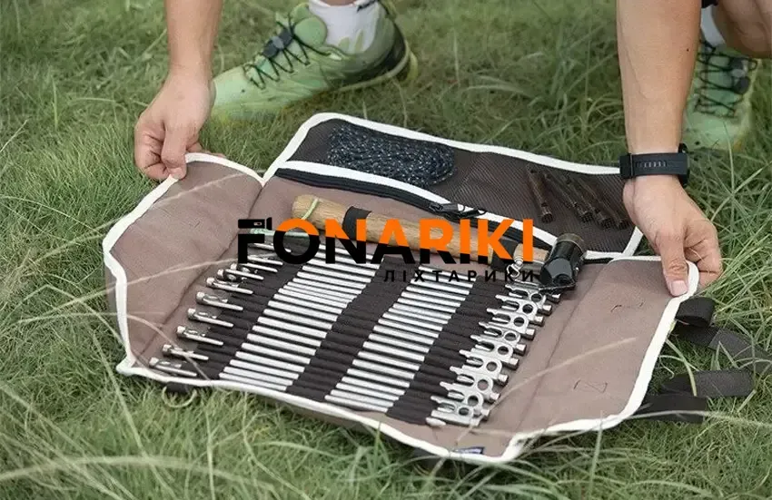 Органайзер Naturehike NH20PJ093 для кілочків 20 шт Brown