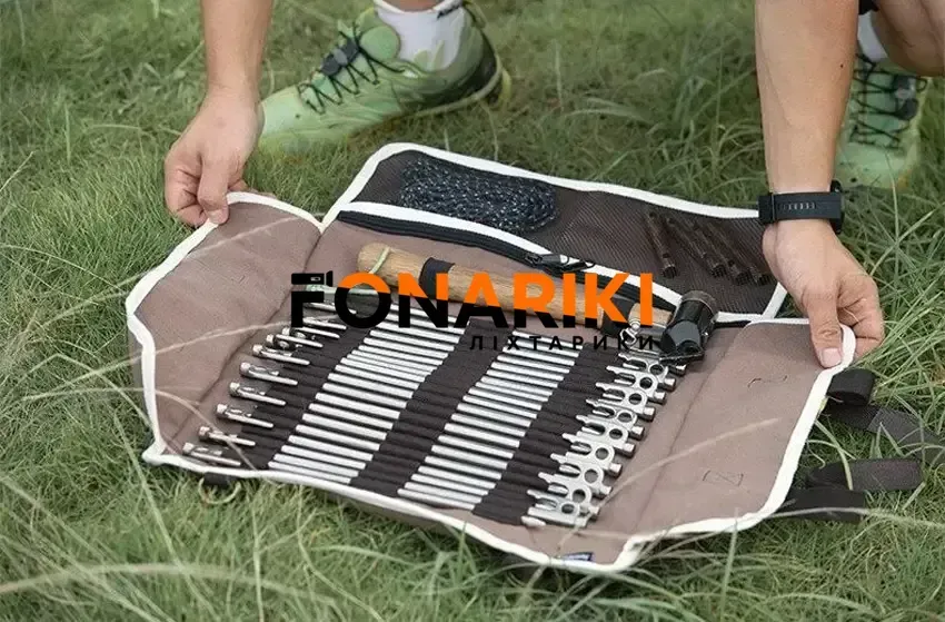 Органайзер Naturehike NH20PJ093 для кілочків 20 шт Brown
