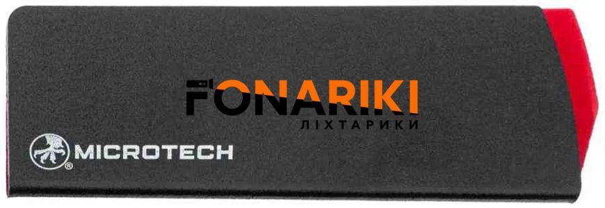 Нож кухонный Microtech Santoku Knife Stonewash Titanium Bolster G-10 Black Cherry