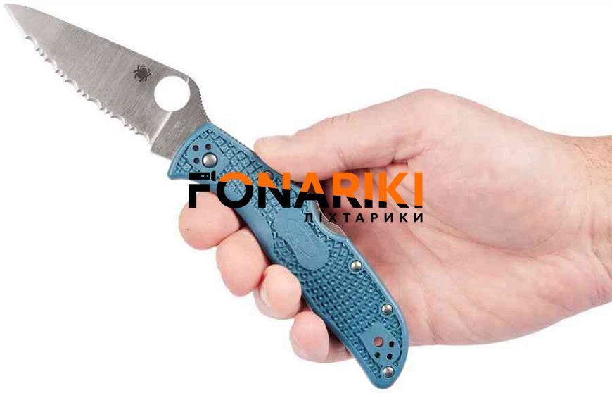 Нож Spyderco Endela Blue Serrated