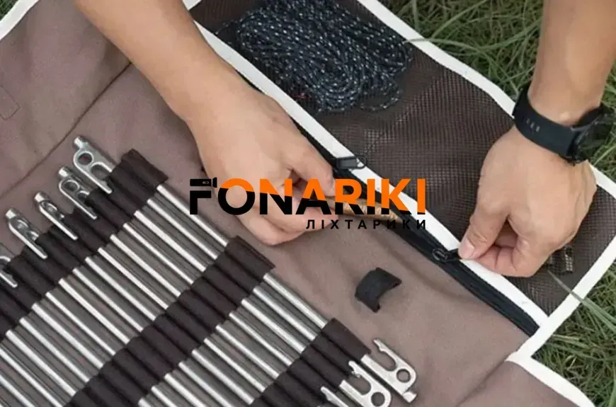 Органайзер Naturehike NH20PJ093 для кілочків 20 шт Brown