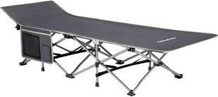 Розкладачка KingCamp Folding Deluxe Camping Bed. Mid Grey