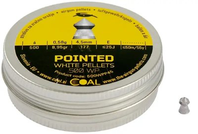 Пульки пневматические Coal Pointed кал. 4.5 мм 0.58 г 500 шт/уп