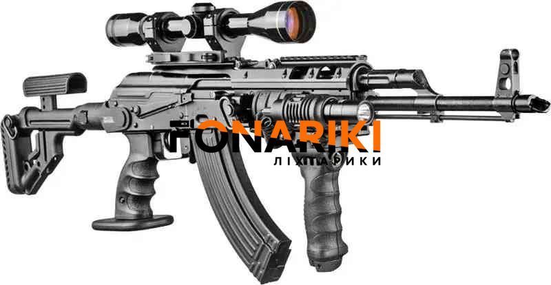 Приклад FAB Defense UAS-AKMS для АК 74/Caйги складний чорний