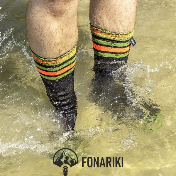 Носки водонепроницаемые Dexshell Ultra Dri Sports Socks с оранжевой полосой