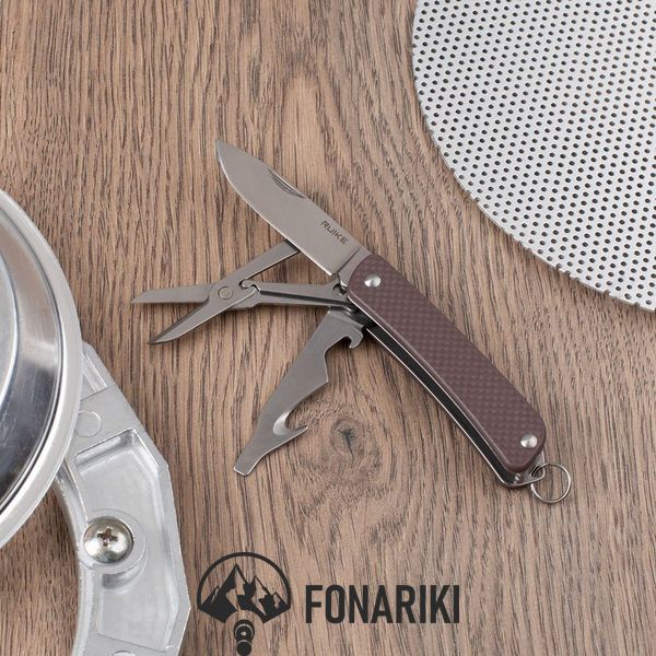 Многофункциональный нож Ruike Criterion Collection S31 коричневый