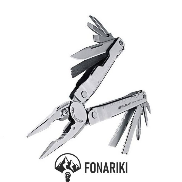 Мультинструмент LEATHERMAN Super Tool 300 BLACK, чехол MOLLE (черный), картонная коробка