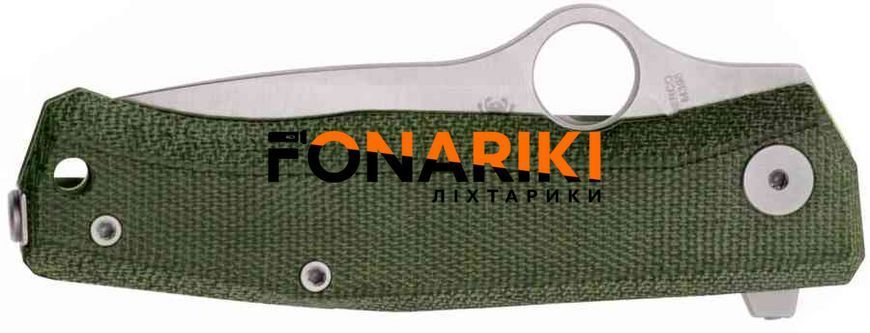 Ніж Spyderco SpyMyto Micarta Titanium M398 Green